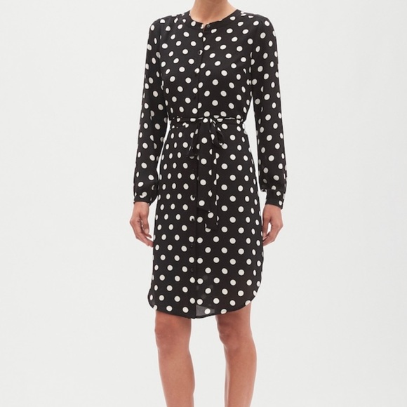 banana republic polka dot dress